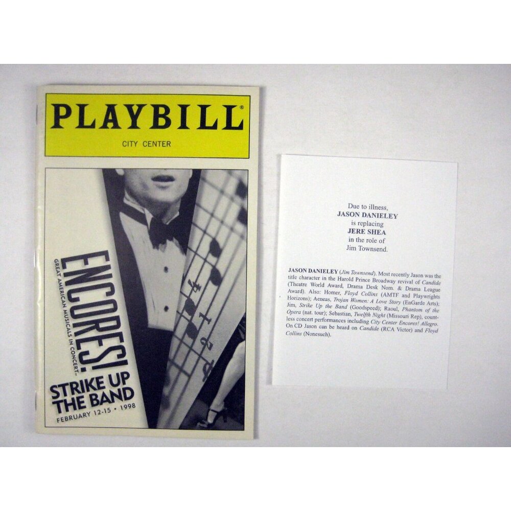 Strike Up the Band Playbill 1998 City Center Encores Lynn Redgrave Philip Bosco